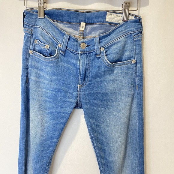 Rag & Bone Capri Jeans Sunset Women 25 Distressed Fray Raw Step Hem W1526K131 - Picture 2 of 15